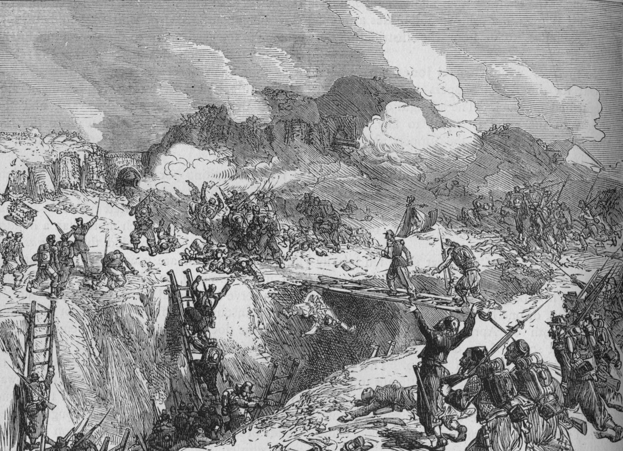 Francia támadás a Malakhoff ellen, 1880 alkotó: Unbekannt
