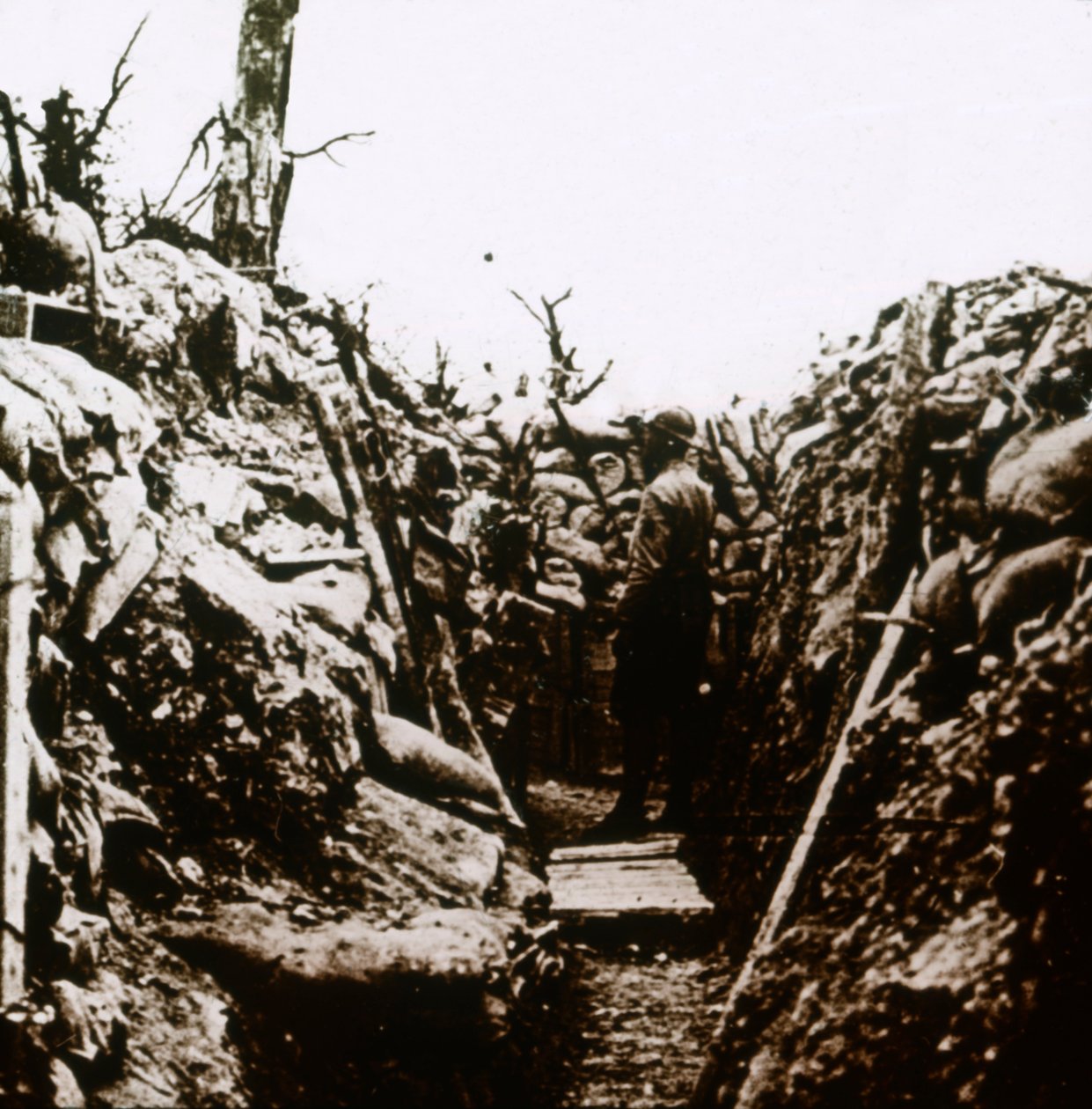 Frontvonal Bonneuil-ban, Franciaországban, 1914-1918 között alkotó: Unbekannt