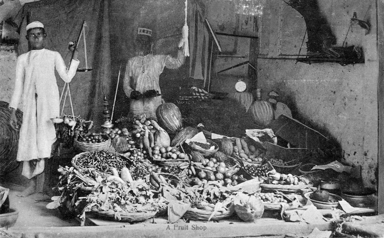Gyümölcsbolt, India, XX. század eleje alkotó: Unbekannt