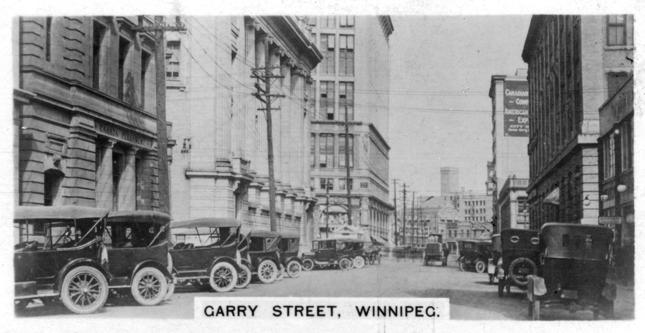 Garry Street, Winnipeg, Manitoba, Kanada, 1920-as évek alkotó: Unbekannt