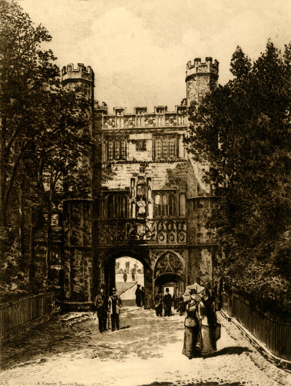Gateway of Trinity College, Cambridge, 1898. alkotó: Unbekannt