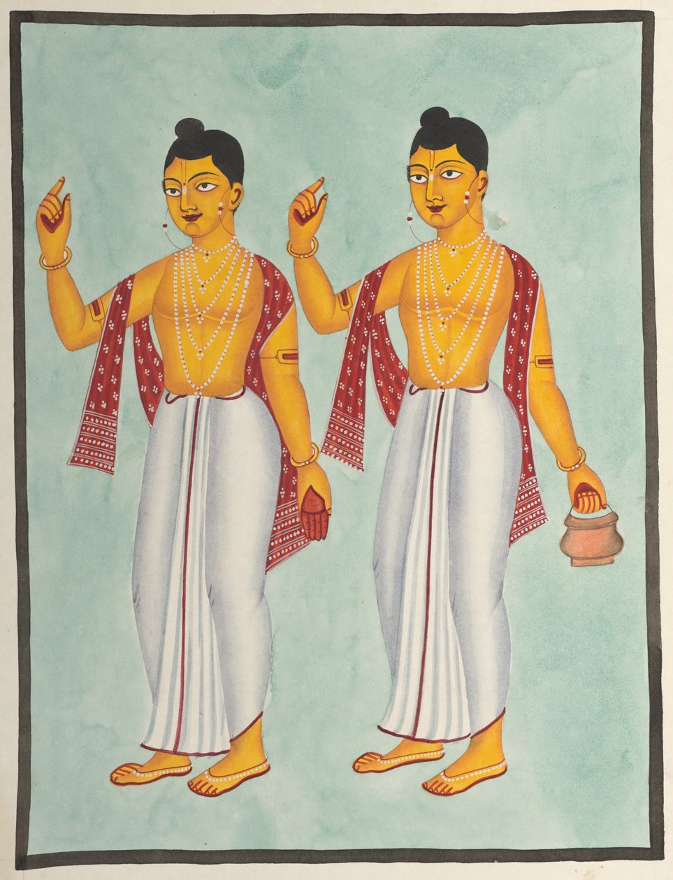 Gaur és Nitai, 1800-as évek. alkotó: Unbekannt