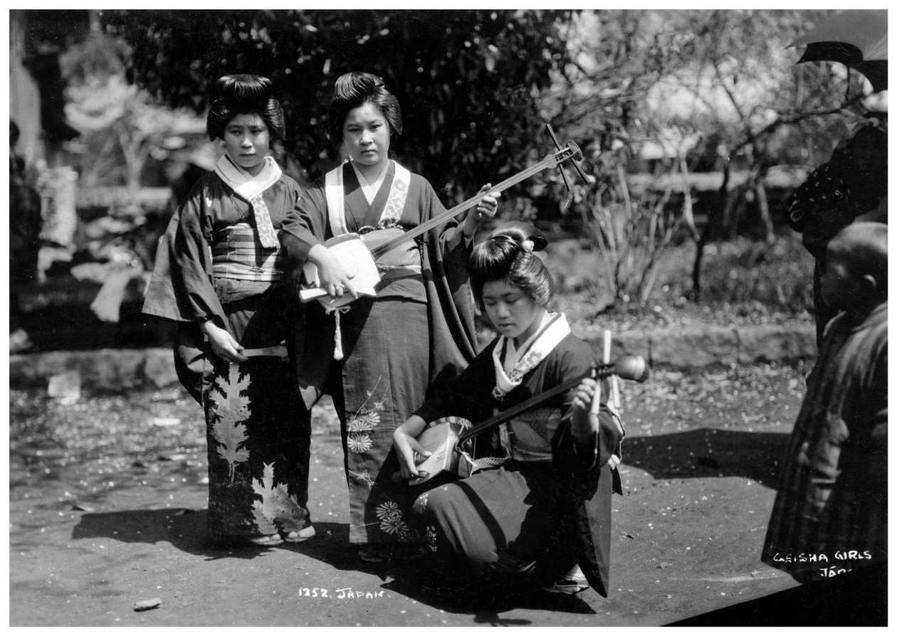 Gésa lányok, Japán, 20. század eleje alkotó: Unbekannt