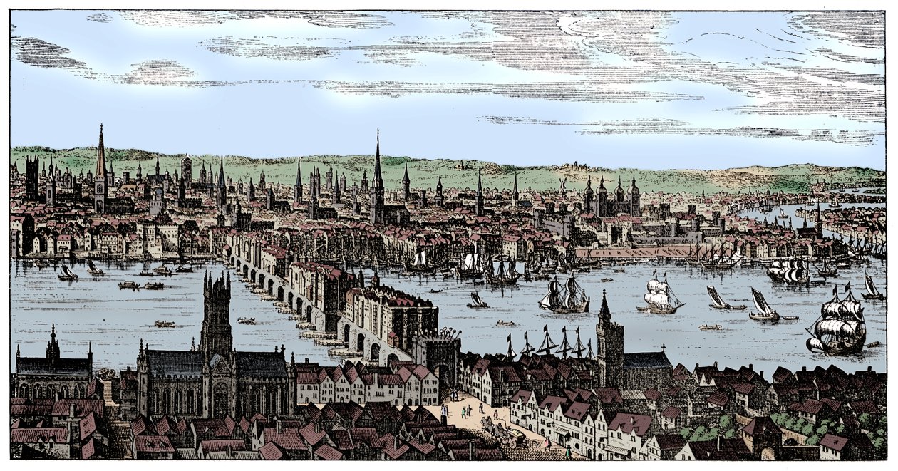 London általános képe, 1666, 1909. alkotó: Unbekannt