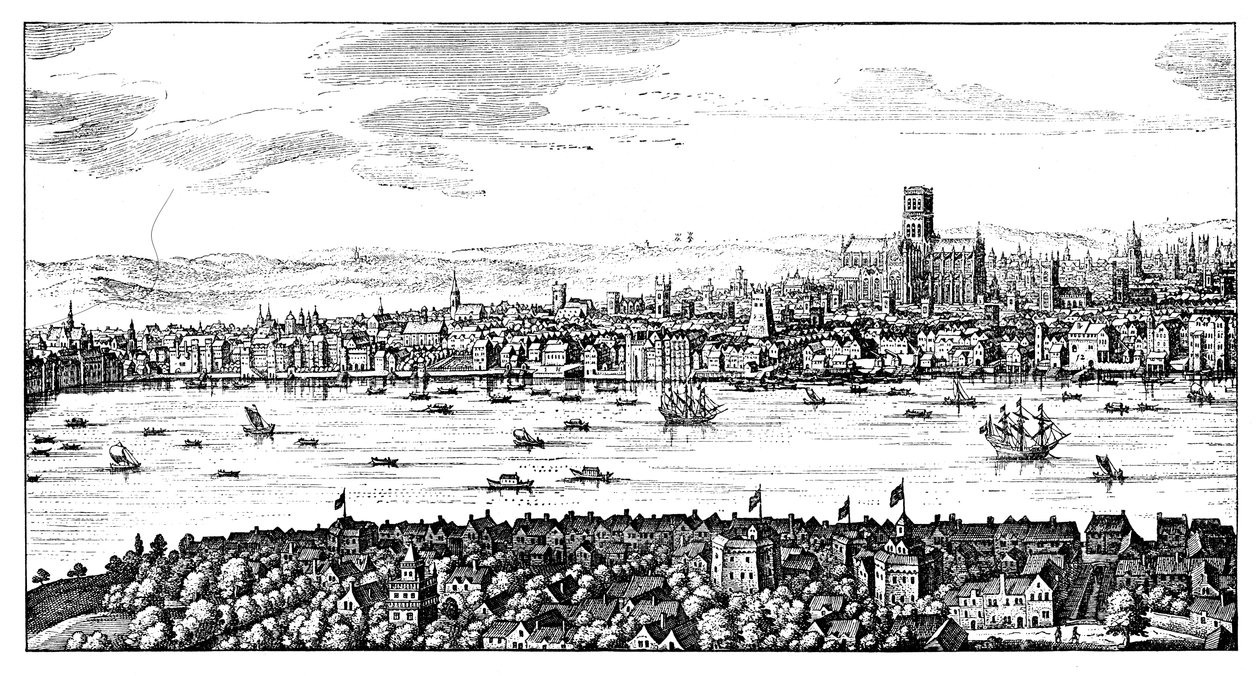 London általános képe, 1666, 1909 alkotó: Unbekannt