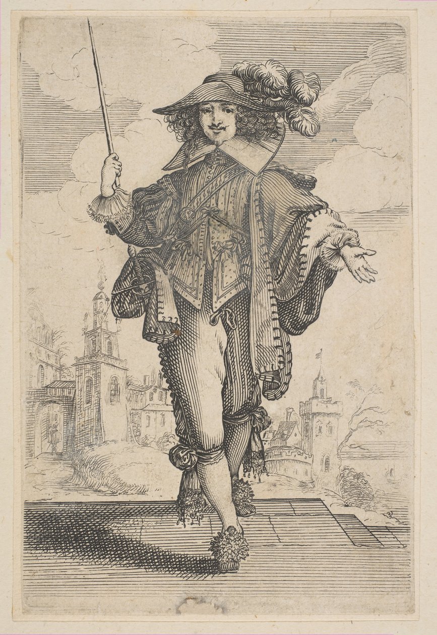 Terményt tartó úriember, 1629. alkotó: Unbekannt