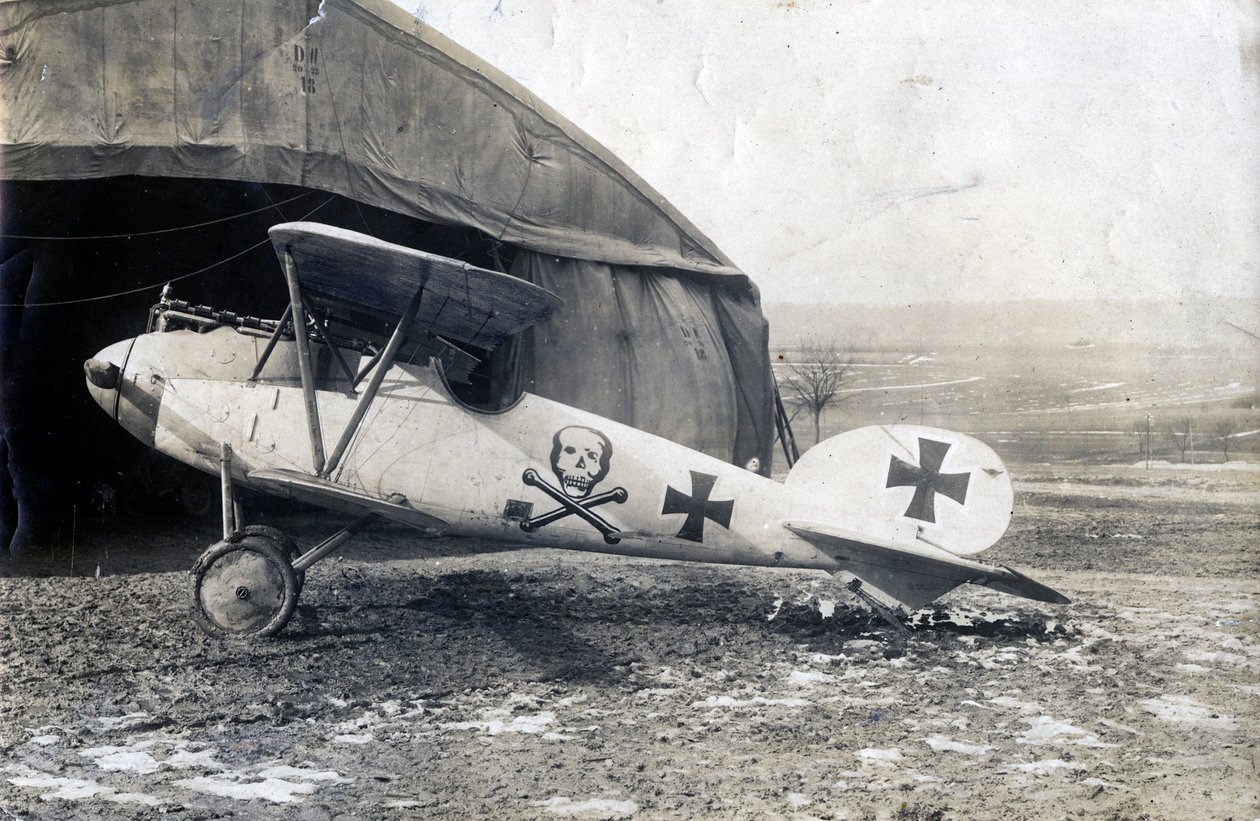 Német Albatros DV, Souilly, Franciaország, 1918. január 2 alkotó: Unbekannt