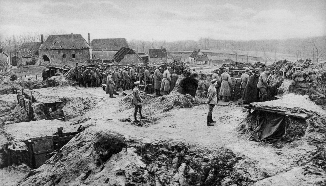 Német gyalogos menedékhelyek, I. világháború, 1915 alkotó: Unbekannt