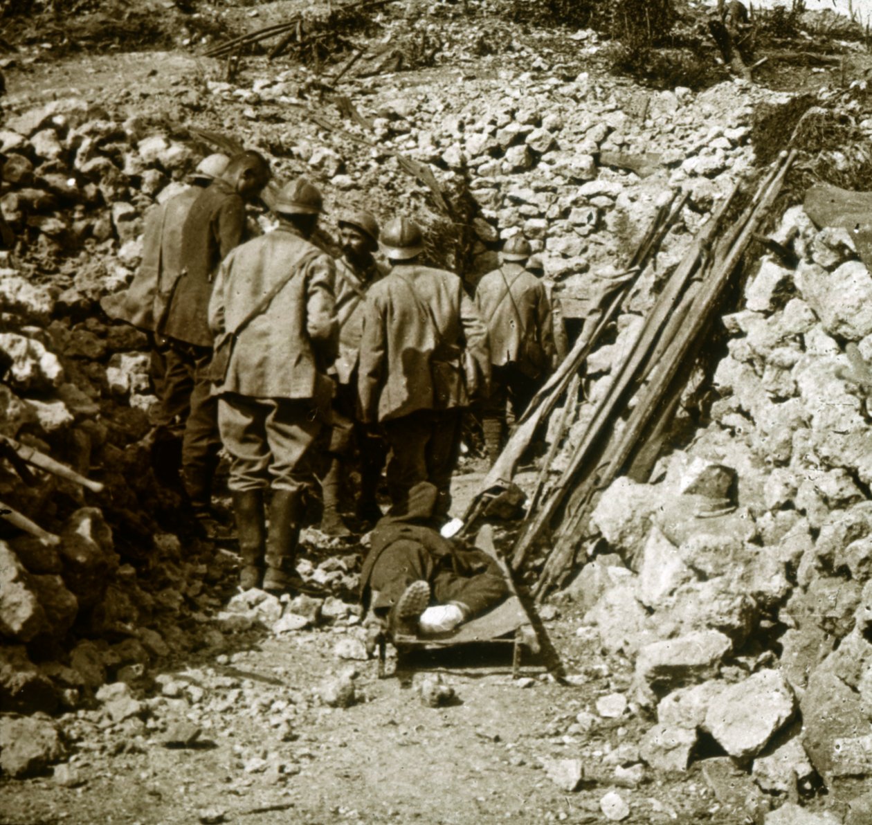 Német sebesült, 1914-c1918 alkotó: Unbekannt