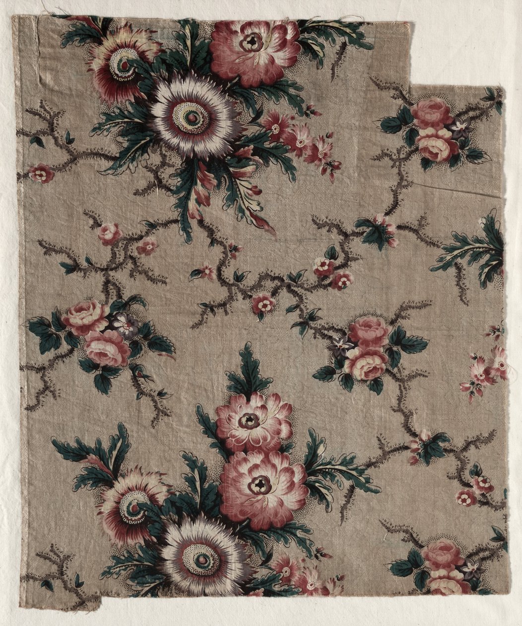 Mázas Chintz-töredék, c. 1840. alkotó: Unbekannt