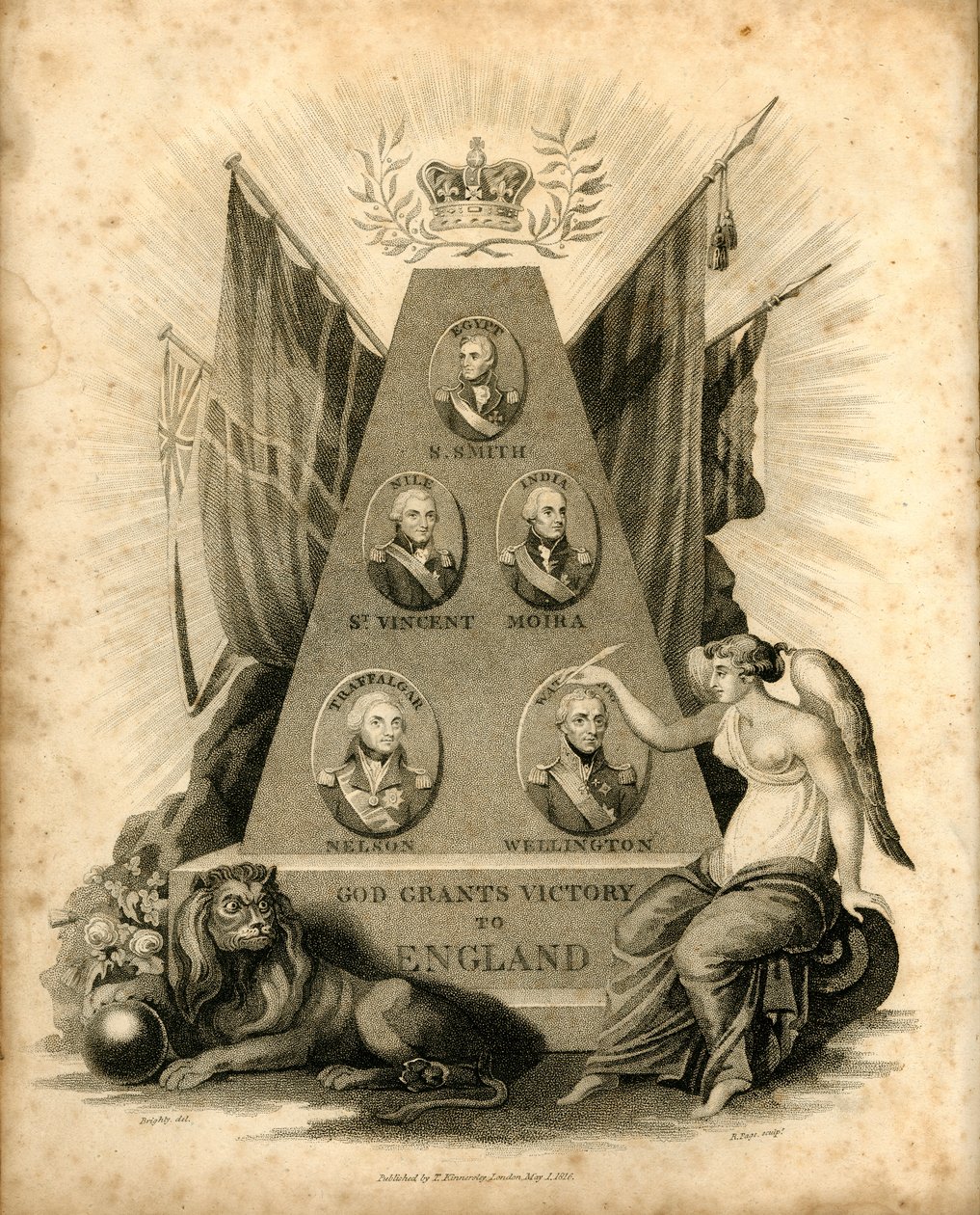 Isten győzelmet ad Angliának, 1816. alkotó: Unbekannt