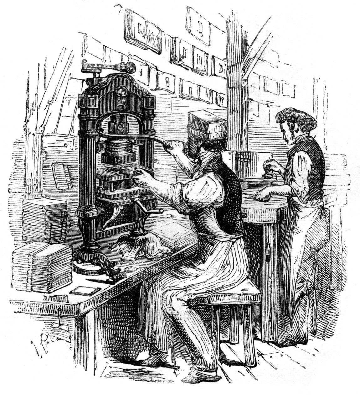 Aranyblokkoló prés, 1886 alkotó: Unbekannt
