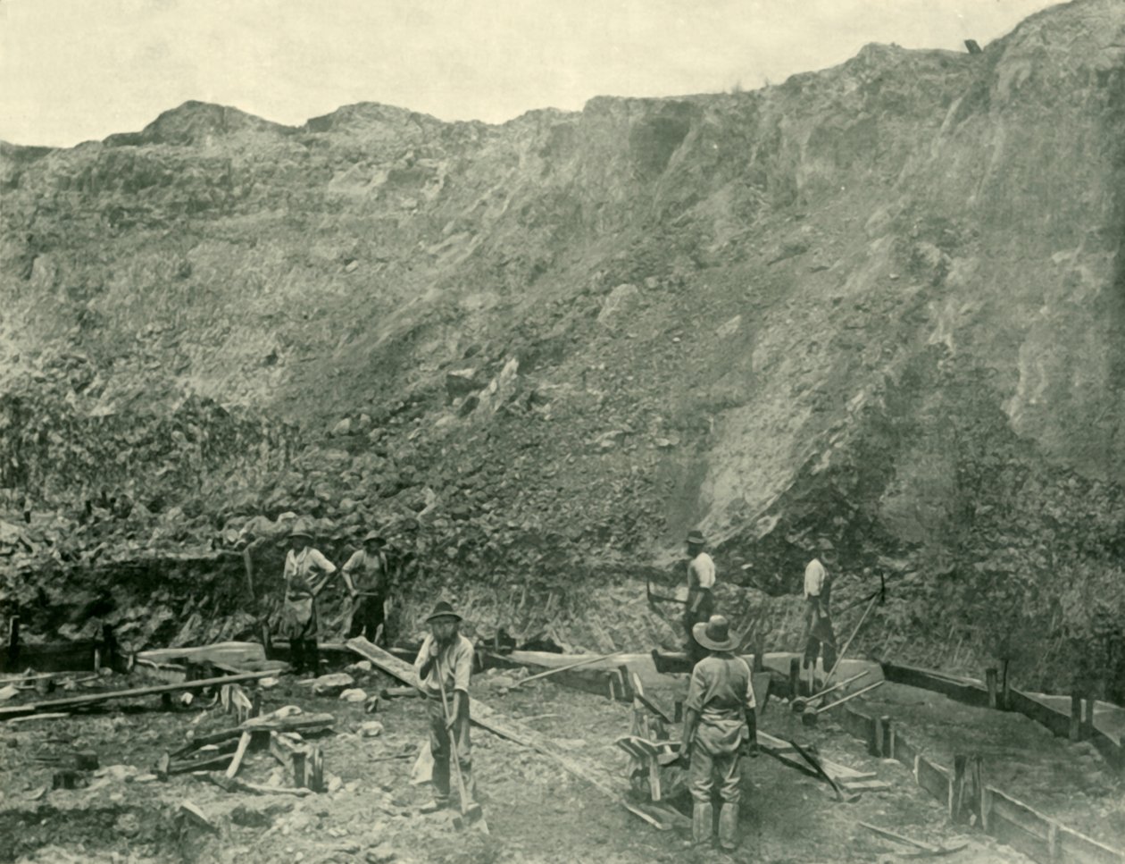 Aranybányászok Beechworth közelében, 1901. alkotó: Unbekannt