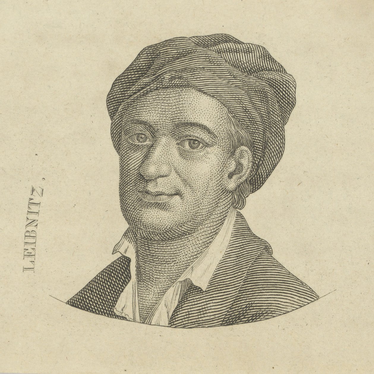 Gottfried Wilhelm Leibniz 1646-1716, c. 1790 alkotó: Unbekannt