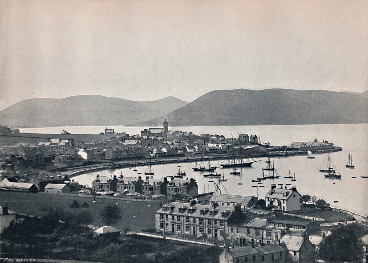Gourock - A város és a kikötő, 1895 alkotó: Unbekannt