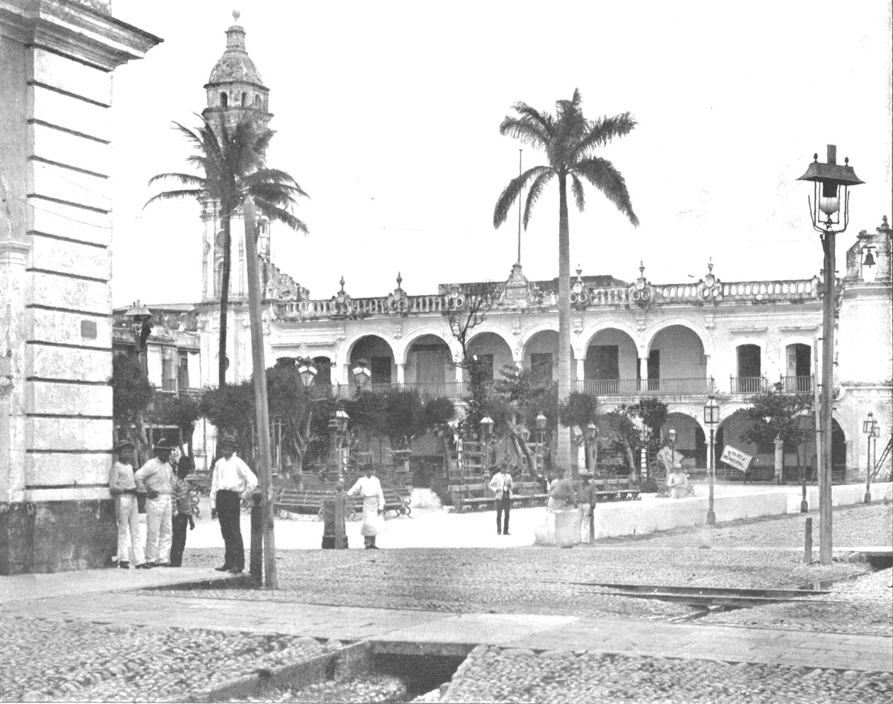 Governors Palace, Vera Cruz, Mexikó, 1900. alkotó: Unbekannt