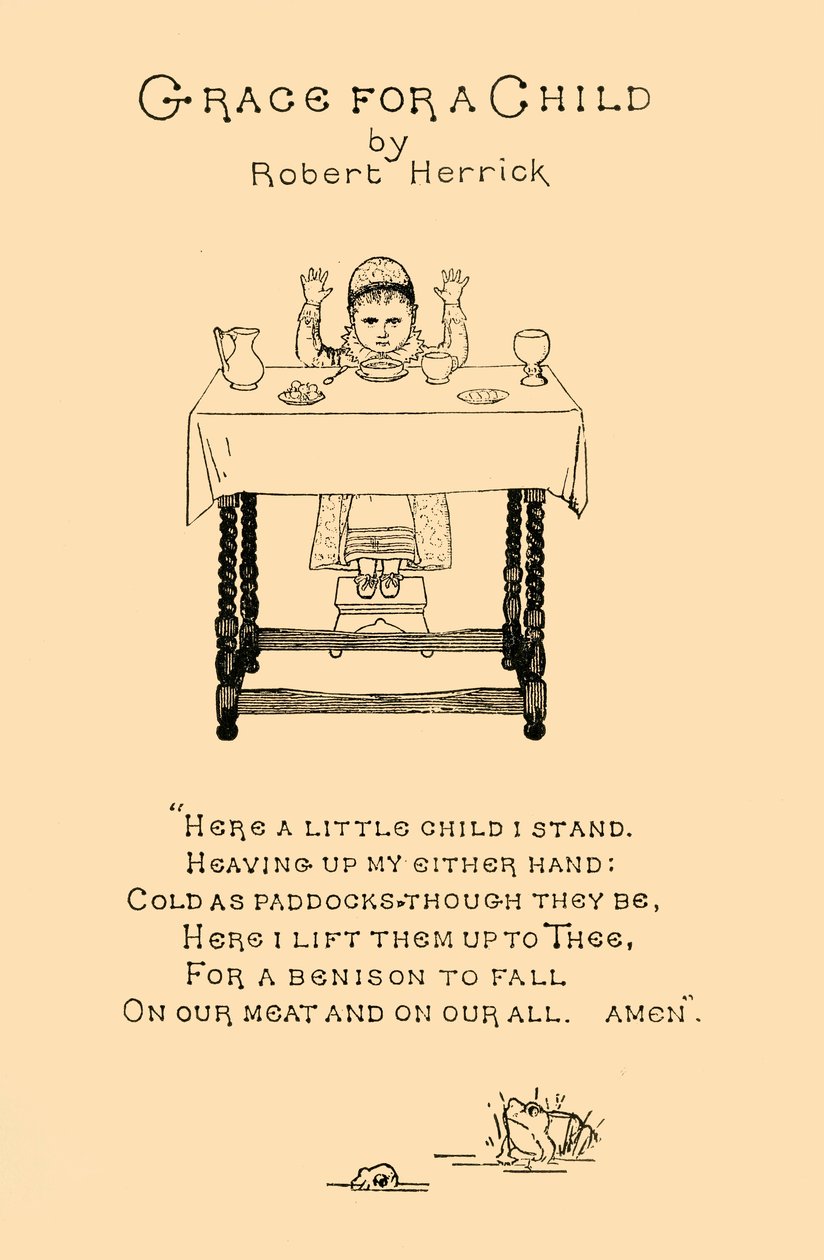 Grace for a Child, 1883. alkotó: Unbekannt
