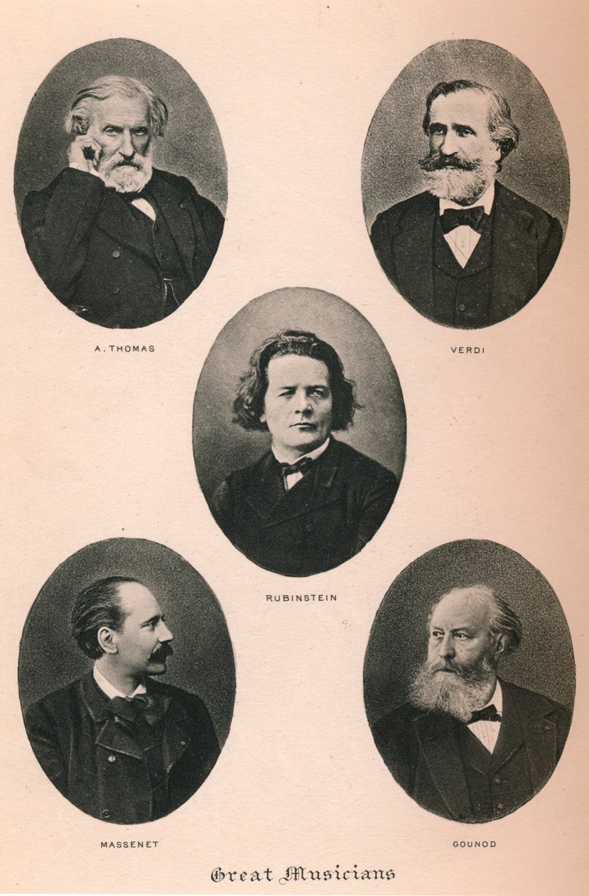 Nagy zenészek - I. tábla, 1895 alkotó: Unbekannt