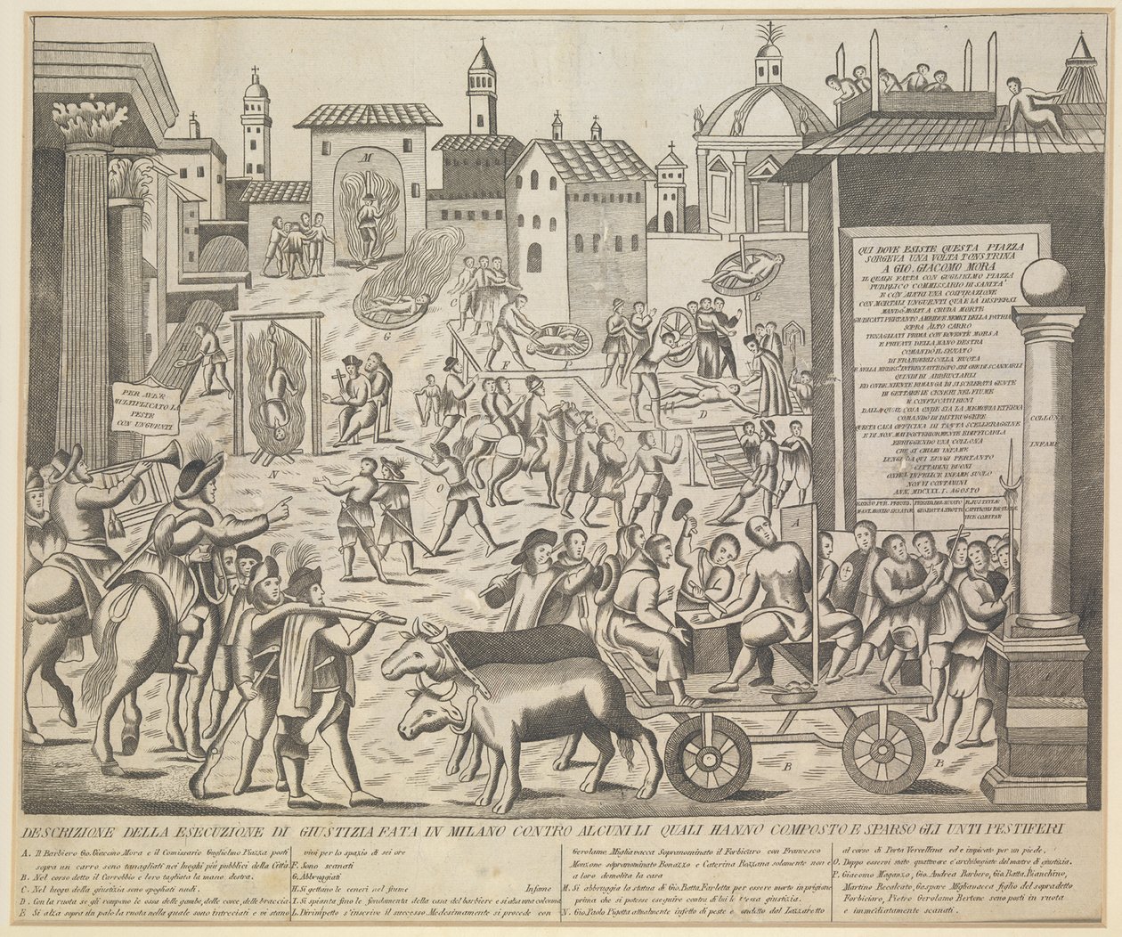 Milánói nagy pestisjárvány, 1630, 1835 körül alkotó: Unbekannt