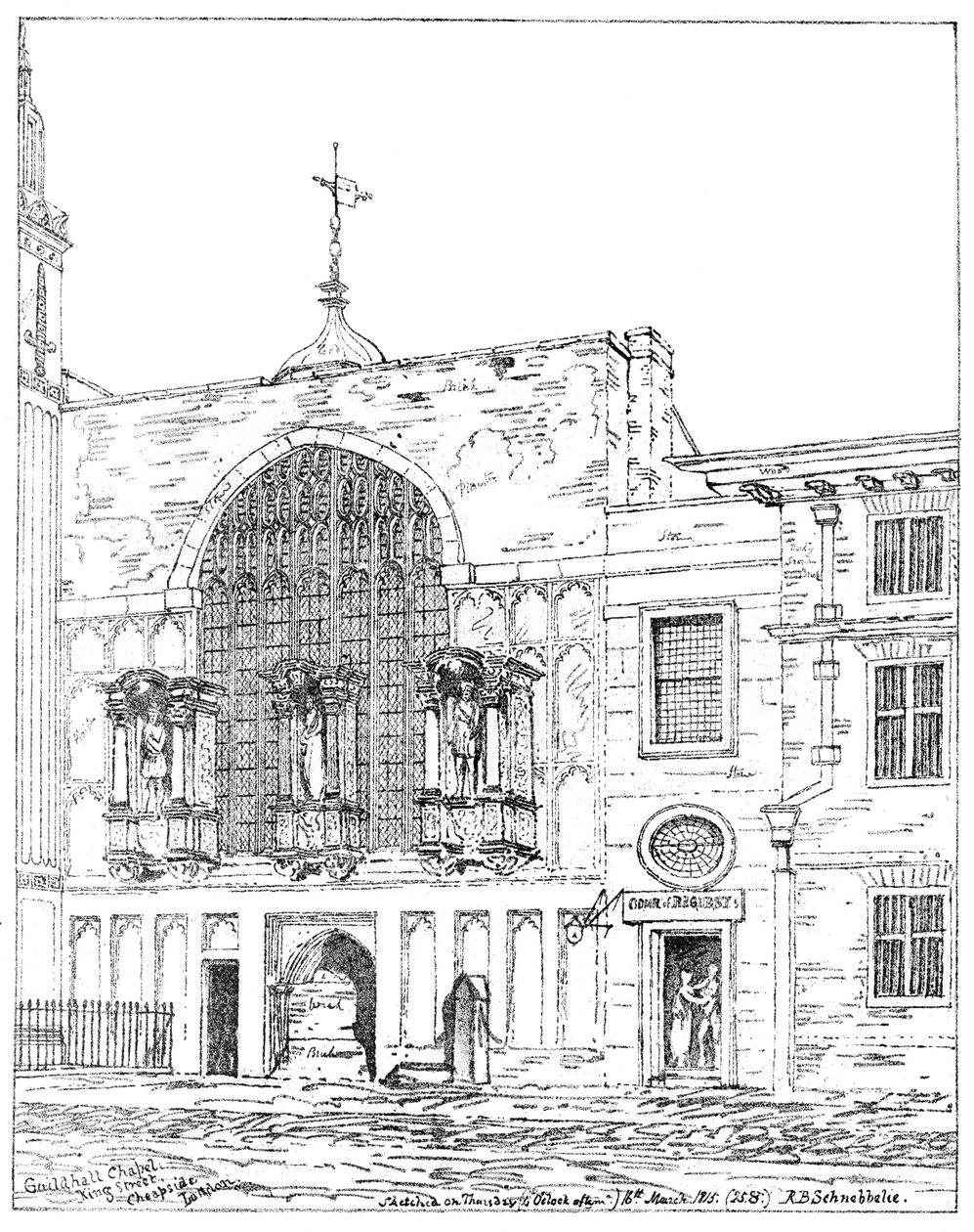 Guildhall Chapel, King Street, Cheapside, London, 1886 alkotó: Unbekannt