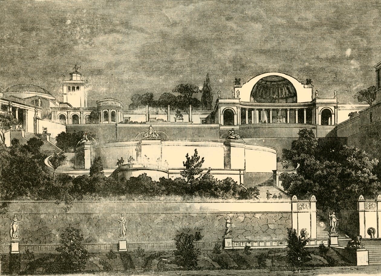 Hadrianus villája Tiburban, 1890. alkotó: Unbekannt