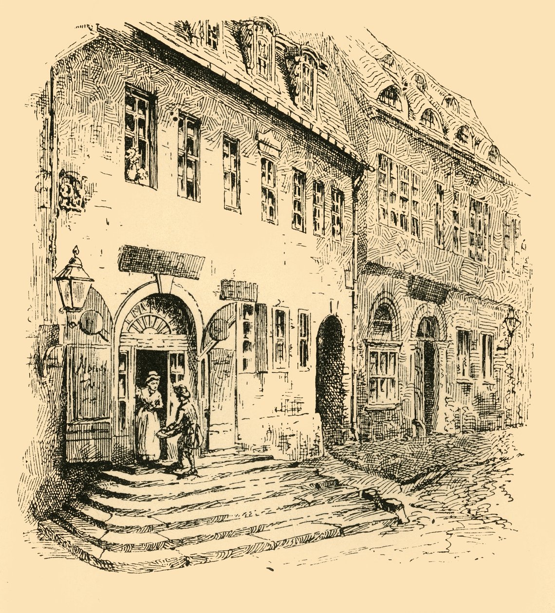 Handels szülőhelye, Halle, Szászország, 1907. alkotó: Unbekannt