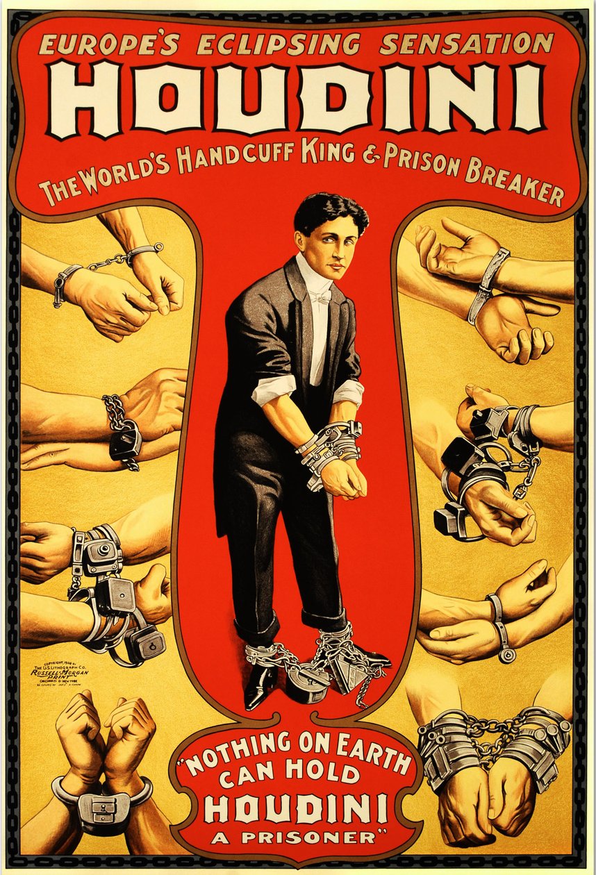 Harry Houdini, c. 1906. alkotó: Unbekannt