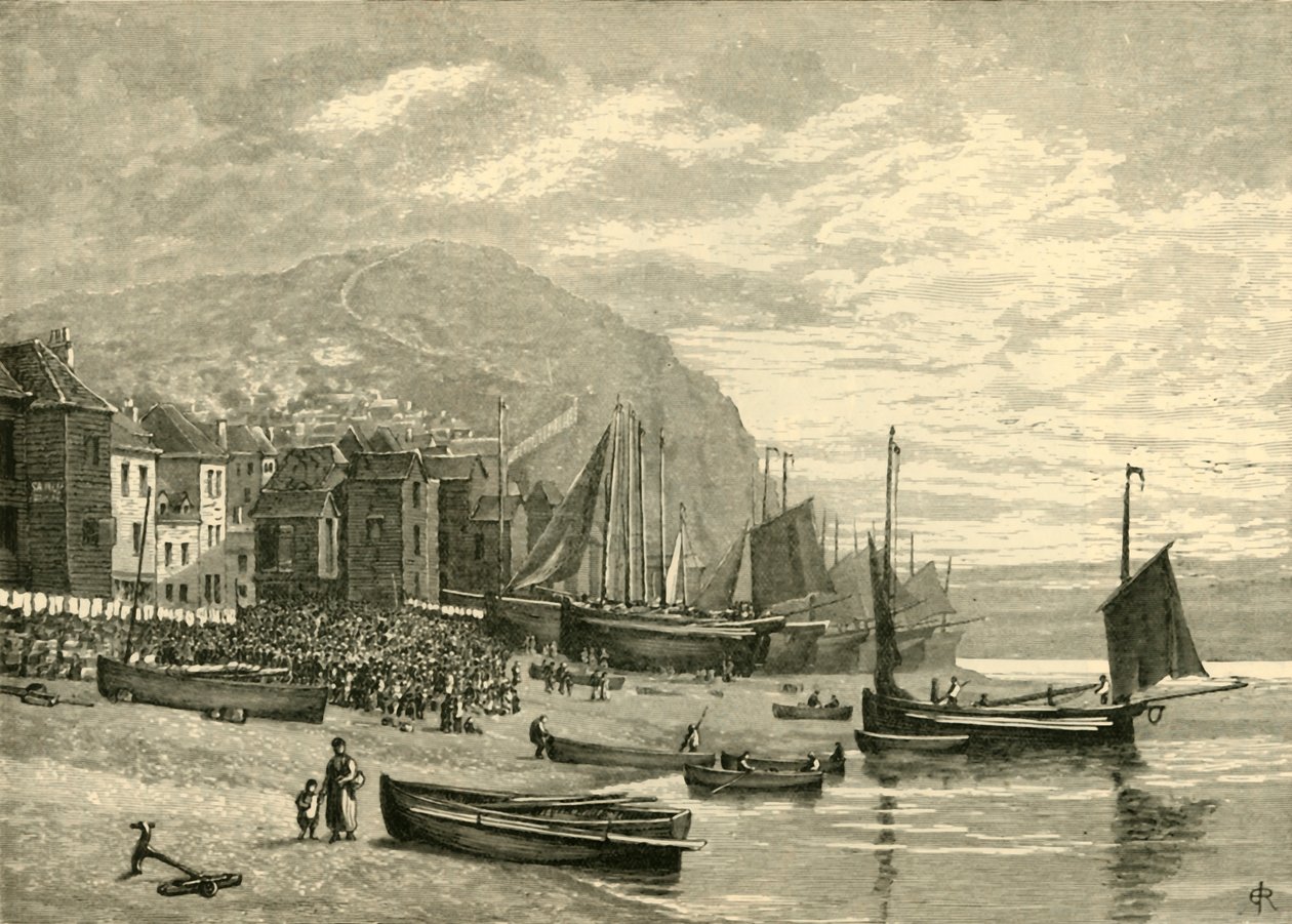 Hastings: A halásznegyed, 1898. alkotó: Unbekannt