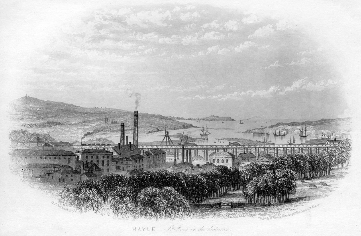 Hayle St Ives a távolban, c1860 alkotó: Unbekannt