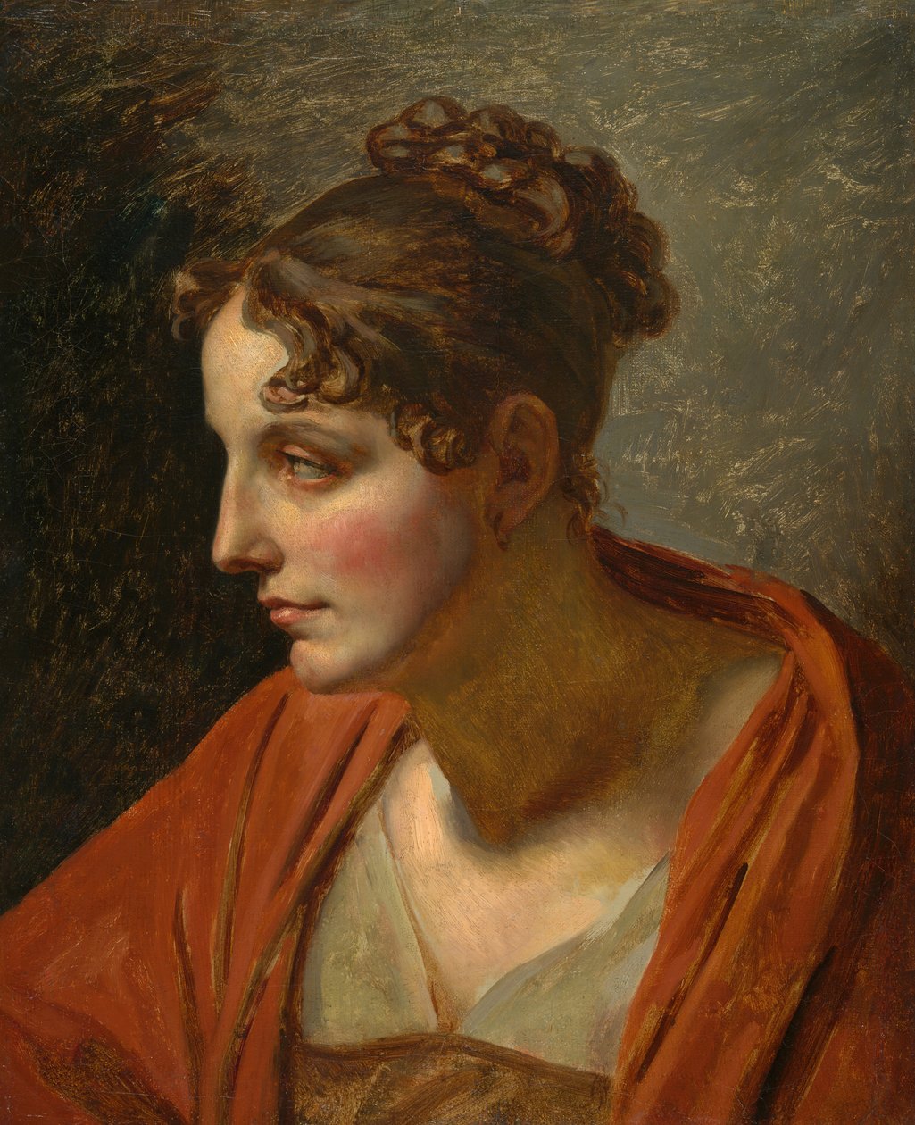 Egy nő feje, c. 1810. alkotó: Unbekannt