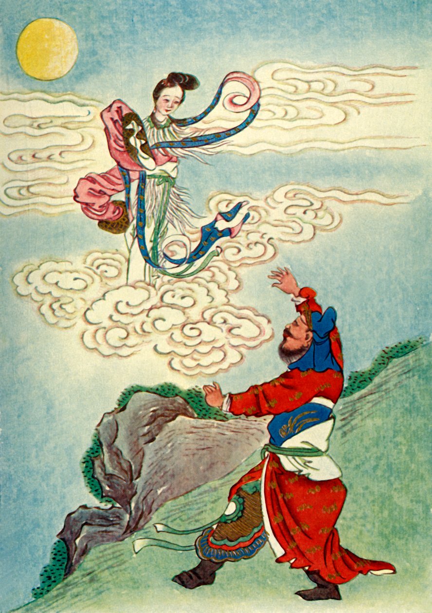 "Heng O Flies to the Moon", 1922. alkotó: Unbekannt