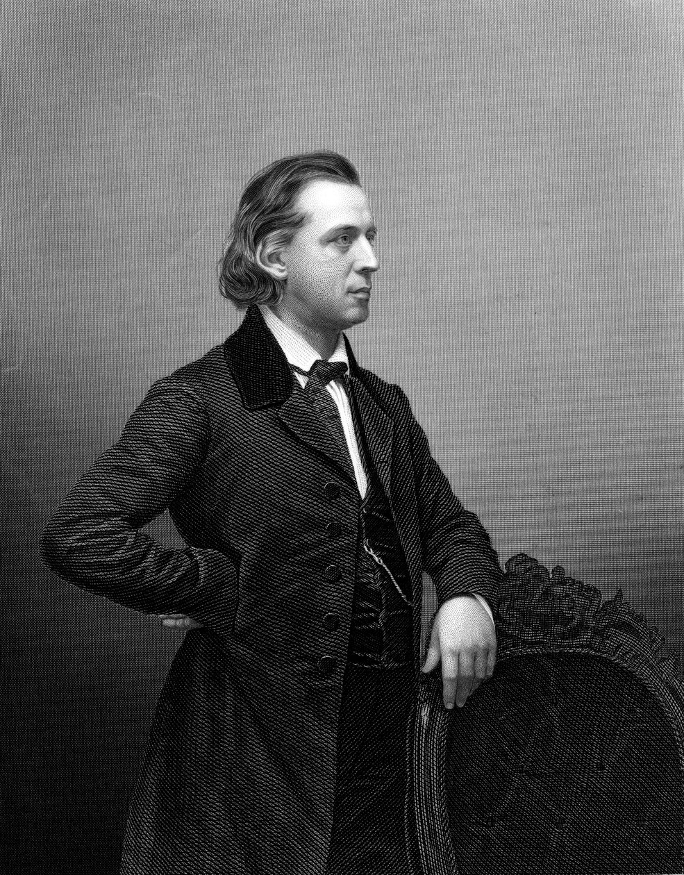 Henry Ward Beecher 1813-1887, amerikai gyülekezeti lelkész, 1861 alkotó: Unbekannt