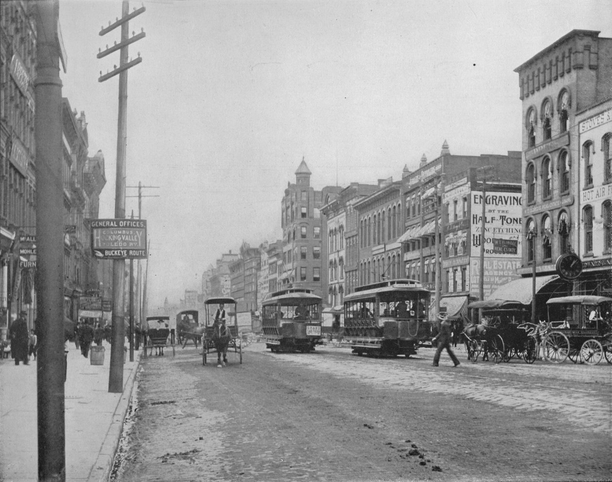 High Street, Columbus. Ohio, 1897. alkotó: Unbekannt