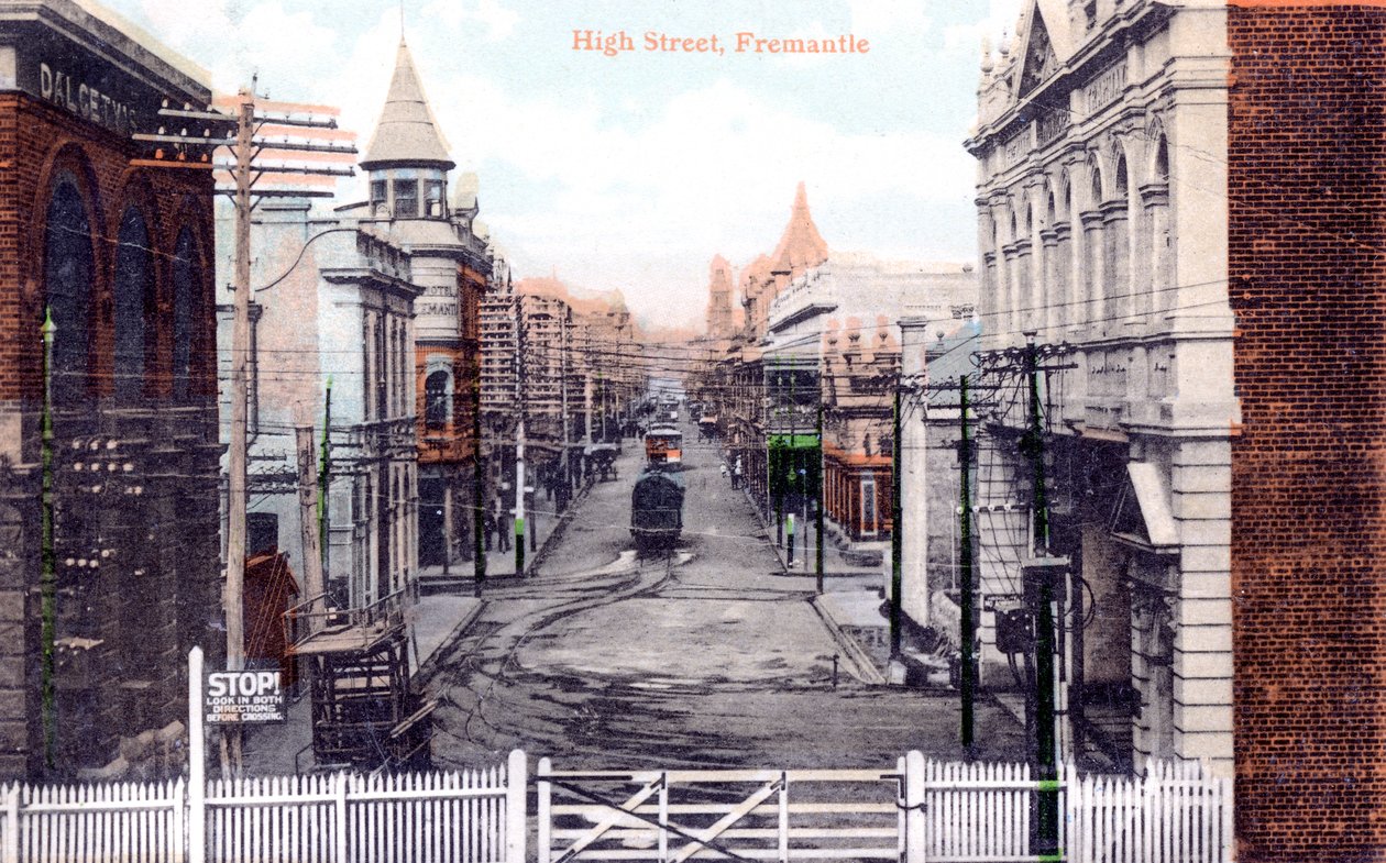 High Street, Fremantle, Ausztrália, 1900-as évek alkotó: Unbekannt