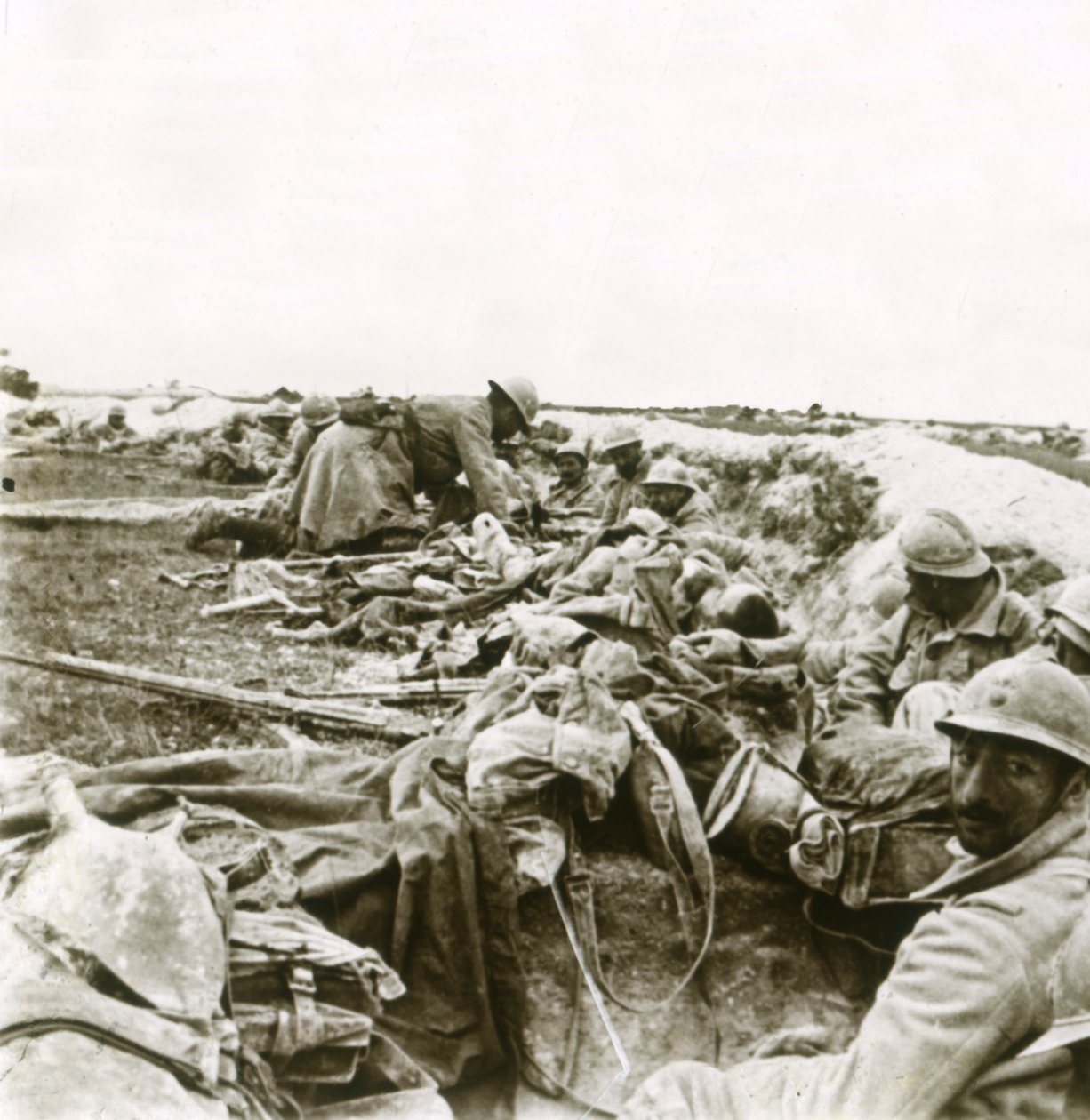 Hill 193, Champagne, Észak-Franciaország, c1914-c1918 alkotó: Unbekannt