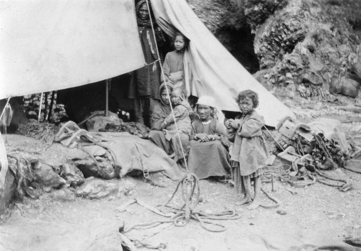 Hill törzs családja, Chakrata, 1917 alkotó: Unbekannt