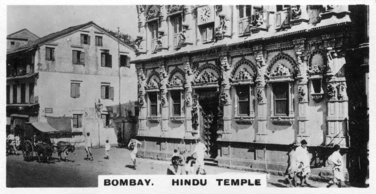 Hindu templom, Bombay, India, 1925 alkotó: Unbekannt