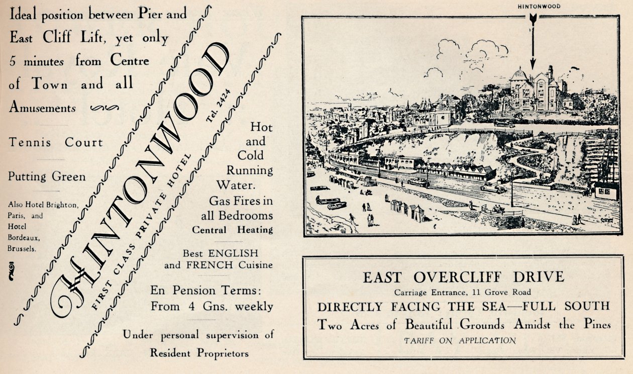 Hintonwood - Első osztályú magánszálló, 1929 alkotó: Unbekannt