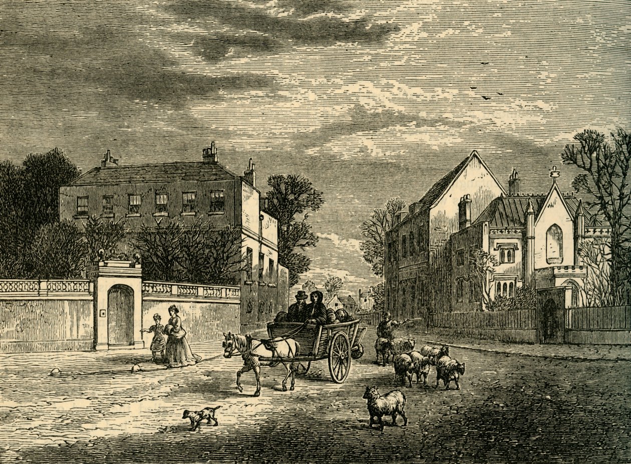 Holcrofts és a rendház, Fulham, 1878. alkotó: Unbekannt