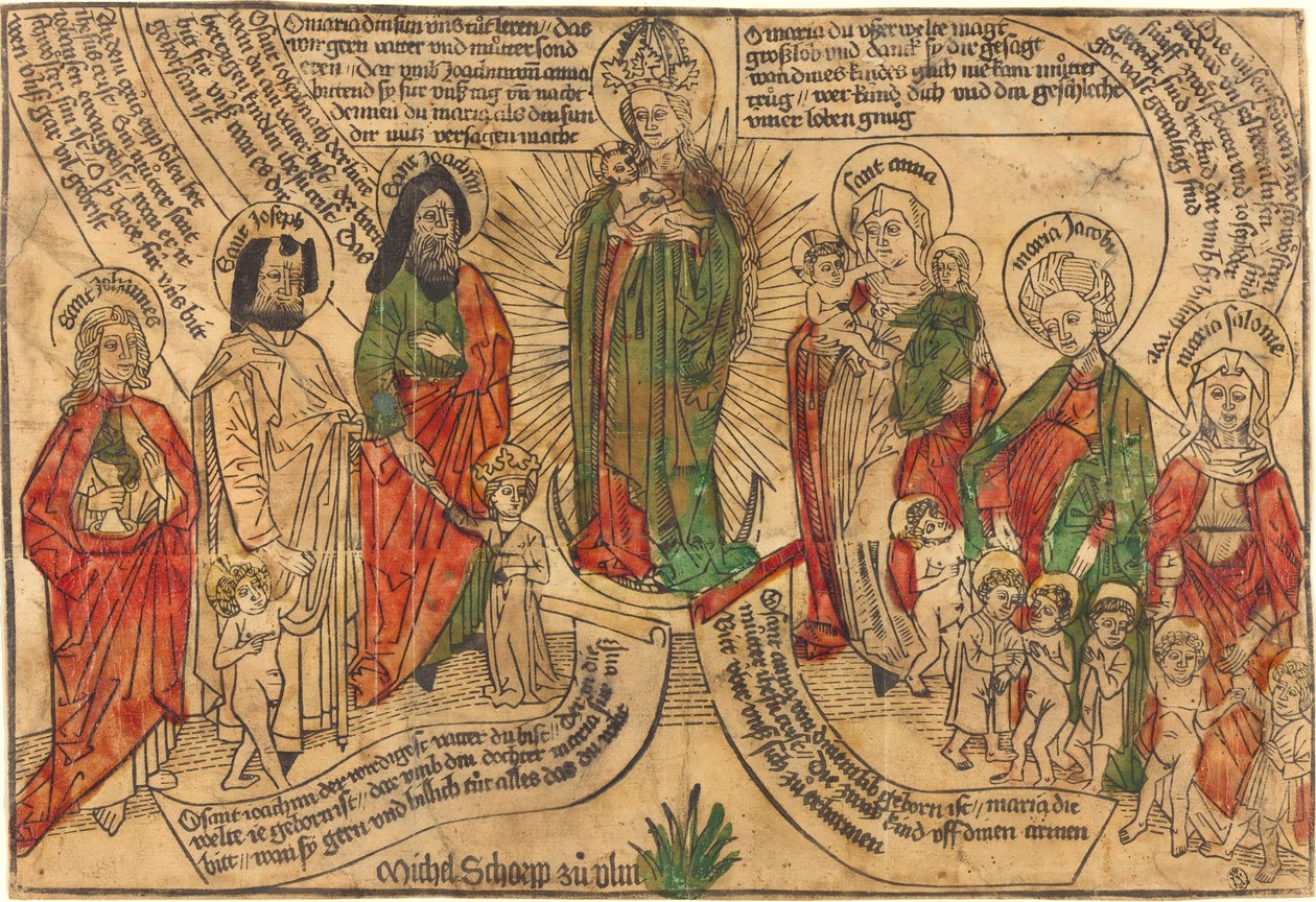 Szent rokonság, 14901500. alkotó: Unbekannt