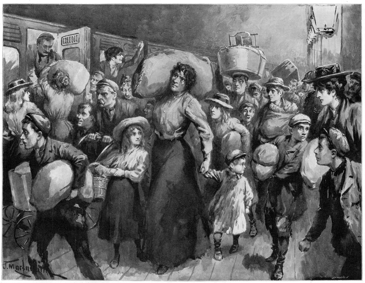 Komlószedők 1900 éjfélkor elhagyják a London Bridge-et alkotó: Unbekannt