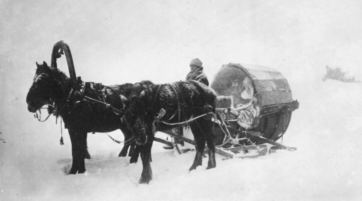Lovas szánkó kibitka, Szibéria, Oroszország, 1890-es évek alkotó: Unbekannt