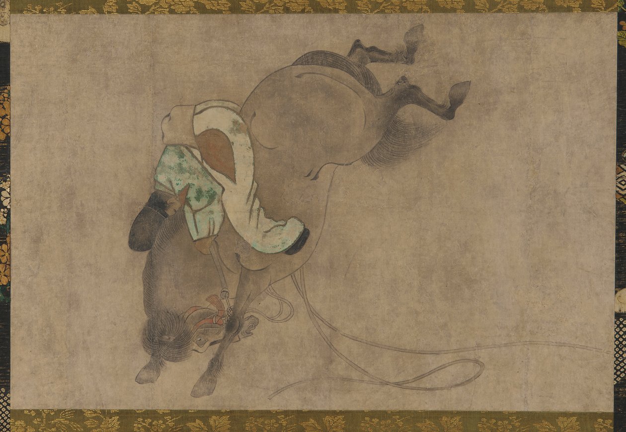 Ló és lovas, Momoyama-korszak, 1568-1615. alkotó: Unbekannt