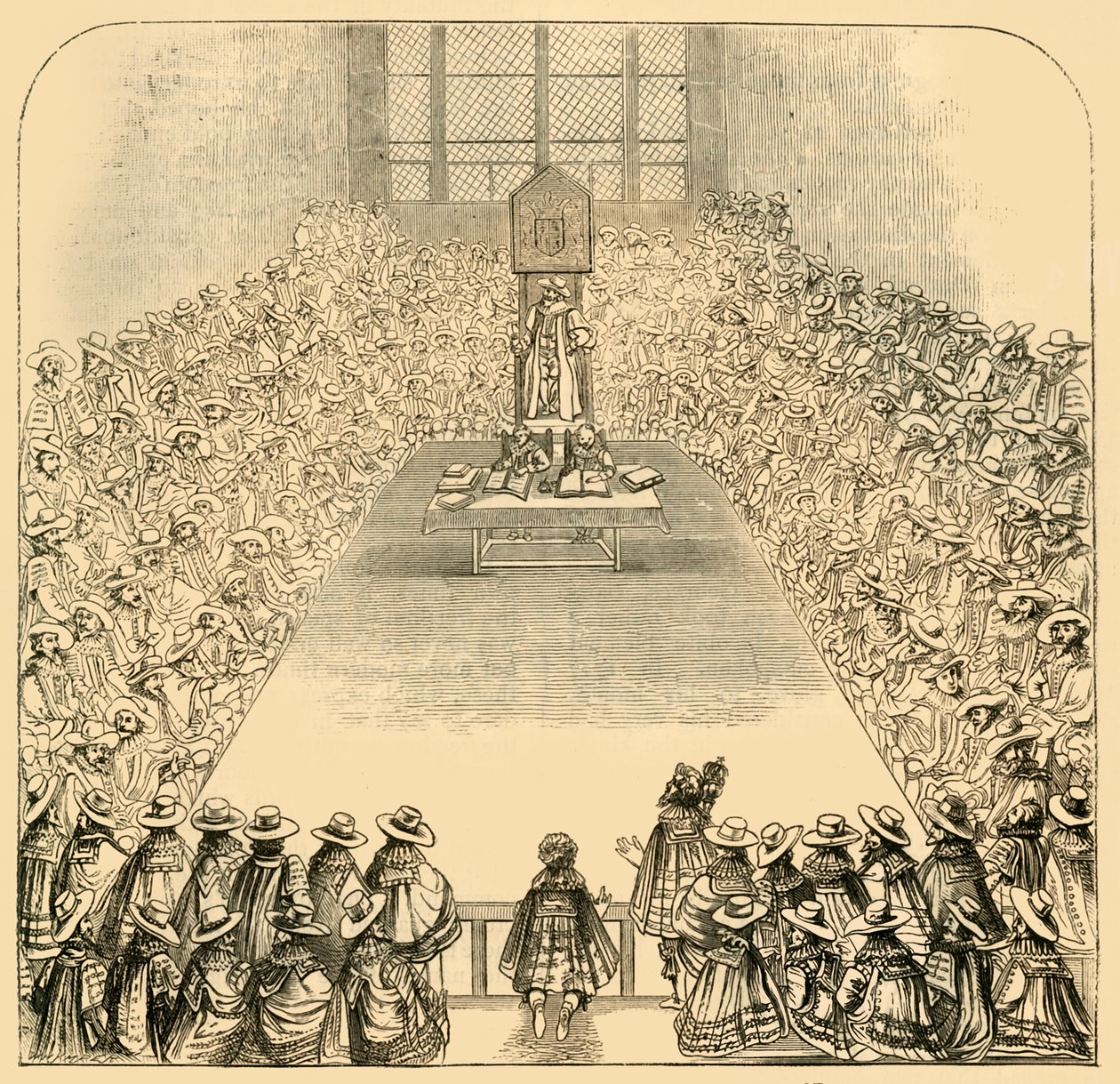 Az alsóház 1623-ban, 1881-ben. alkotó: Unbekannt