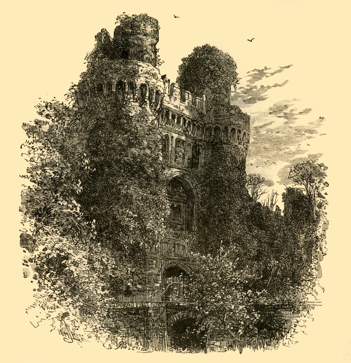 Hurstmonceaux kastély, 1898. alkotó: Unbekannt