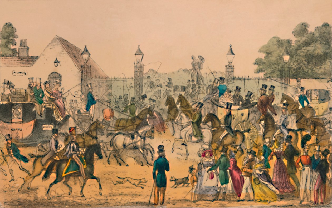 Hyde Park Corner, 1825, c1870 alkotó: Unbekannt