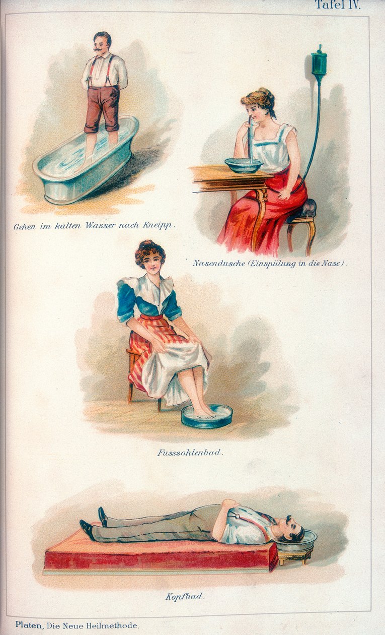 Hidroterápiás kezelések, c1902 alkotó: Unbekannt