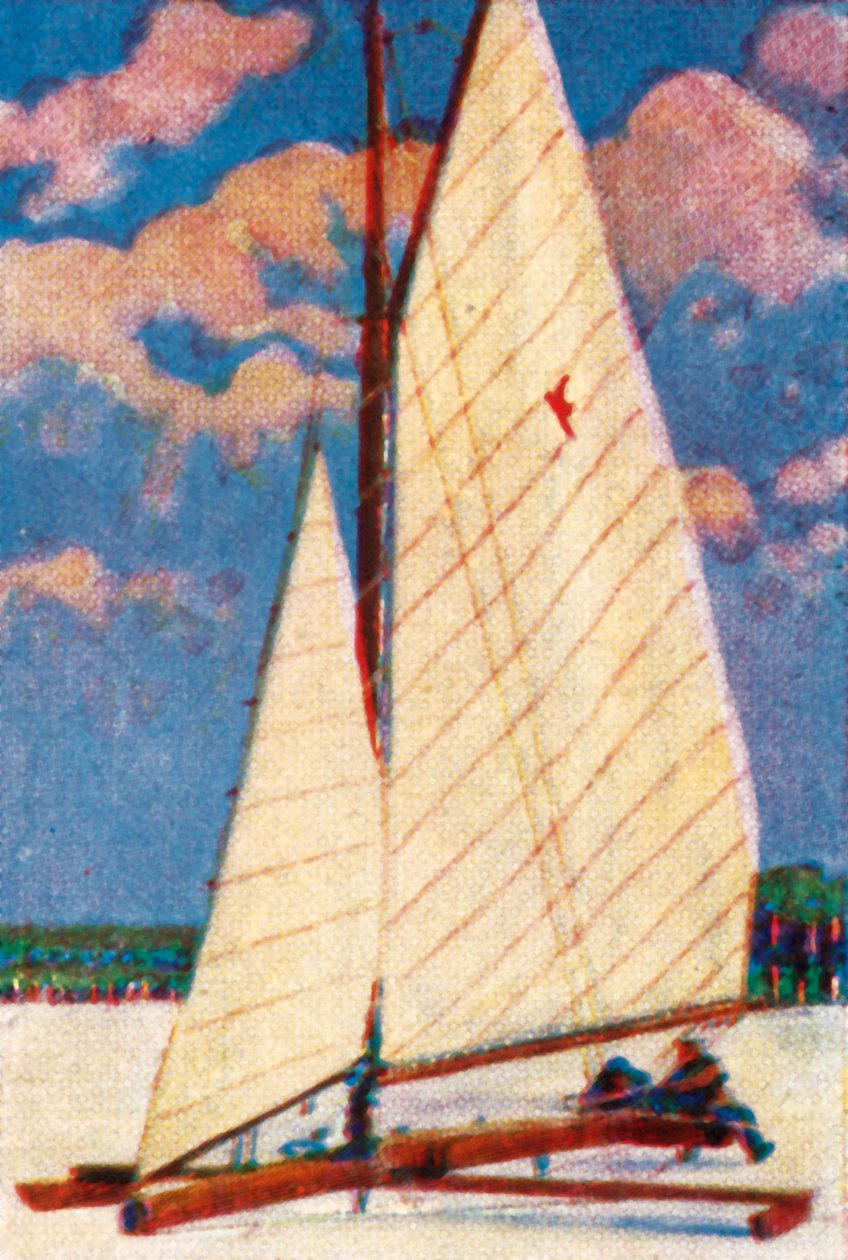 Jégvitorlás Svédországban, 1928. alkotó: Unbekannt