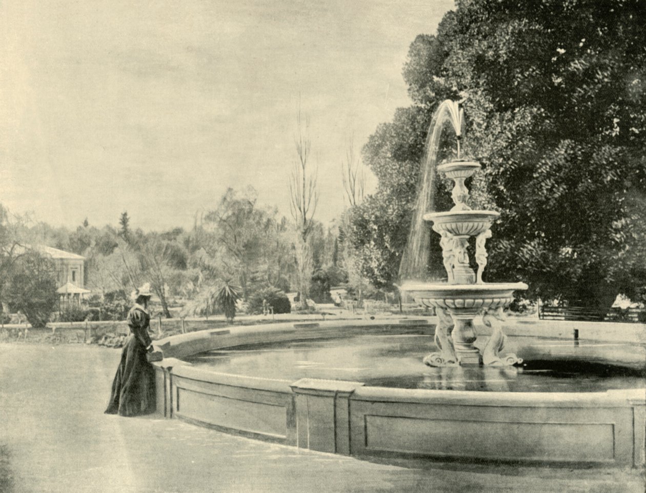 A botanikus kertben, Adelaide, 1901. alkotó: Unbekannt