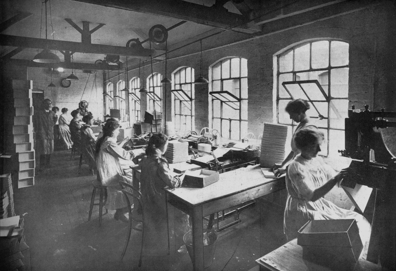 A dobozgyárban, 1919 alkotó: Unbekannt